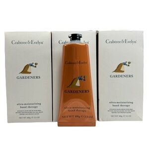 3x Crabtree & Evelyn Gardeners Hand Therapy Hand Cream 3.5oz